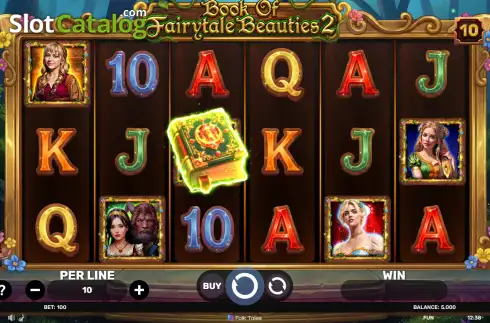 Скрин2. Book of Fairytale Beauties 2 слот