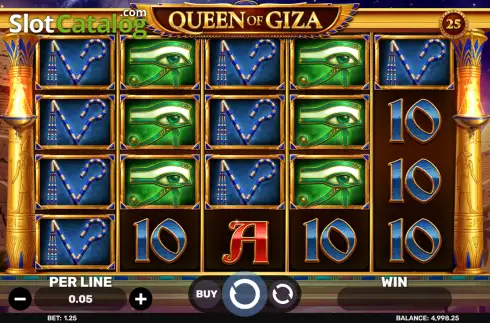 Скрин2. Queen of Giza слот