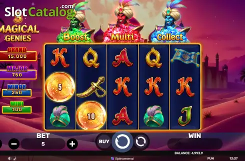 Скрин2. 3 Magical Genies слот