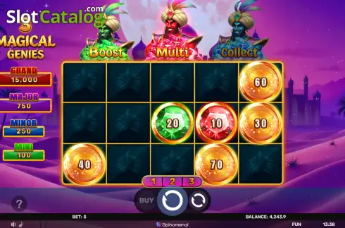 Скрин3. 3 Magical Genies слот