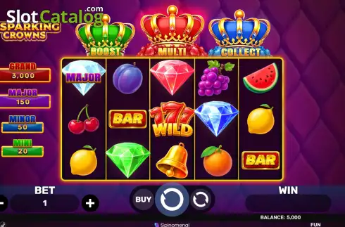 Скрин2. 3 Sparking Crowns слот