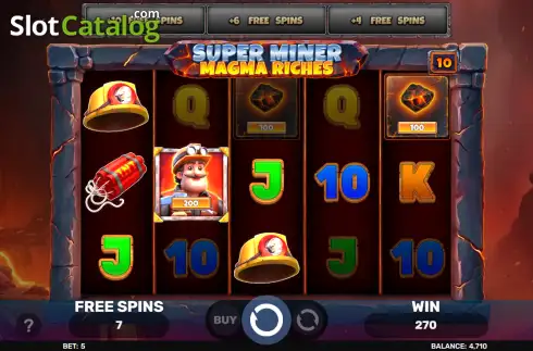 Скрин3. Super Miner - Magma Riches слот