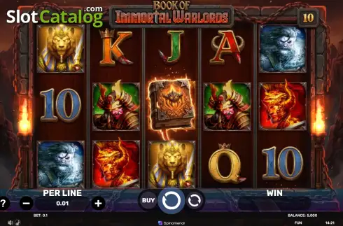 Скрин2. Book of Immortal Warlords слот