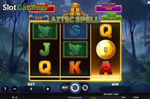 Скрин2. Aztec Spell - Hold & Hit 3x3 слот