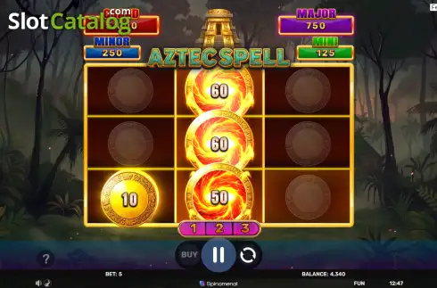 Скрин3. Aztec Spell - Hold & Hit 3x3 слот
