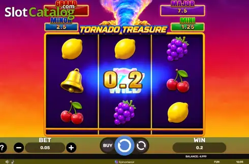 Скрин3. Tornado Treasure - Hold & Hit 3x3 слот