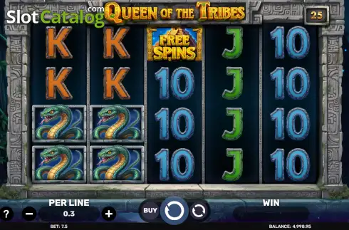 Скрин2. Queen of the Tribes слот