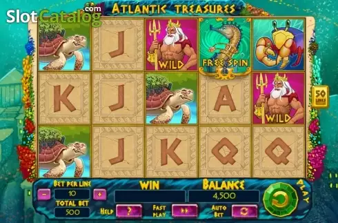 Скрин3. Atlantic Treasures слот