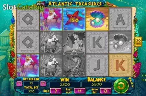 Скрин4. Atlantic Treasures слот