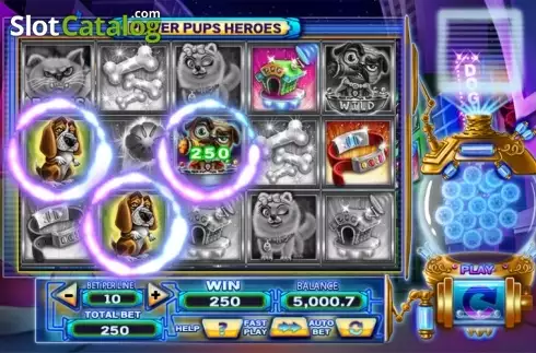 Скрин5. Power Pups Heroes слот