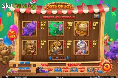 Скрин3. Toys of Joy слот