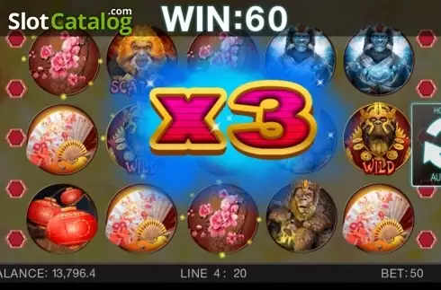 Скрин4. Year of the monkey (Spinomenal) слот