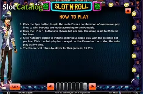 Скрин9. Slot 'N' Roll слот