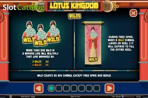 Скрин2. Lotus Kingdom слот