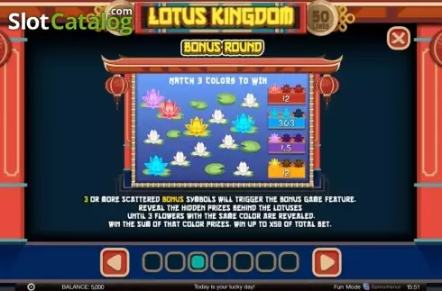 Скрин4. Lotus Kingdom слот