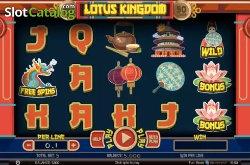 Скрин8. Lotus Kingdom слот