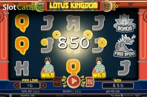 Скрин9. Lotus Kingdom слот
