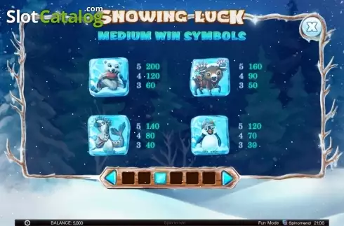 Скрин4. Snowing Luck слот