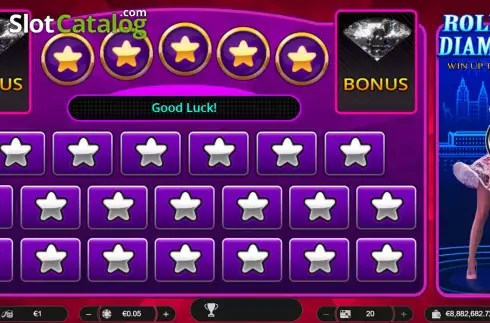 Скрин2. Rolling Diamonds слот