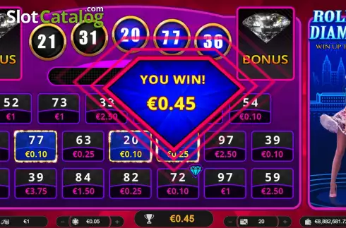 Скрин3. Rolling Diamonds слот