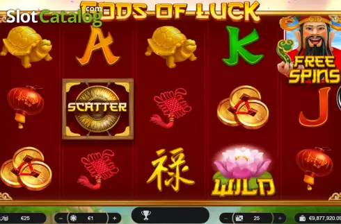 Скрин2. Gods of Luck слот