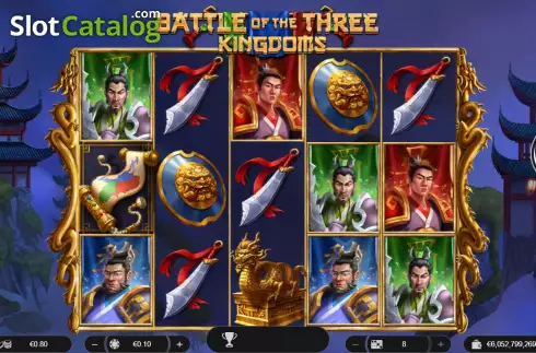 Скрин2. Battle of the three kingdoms слот