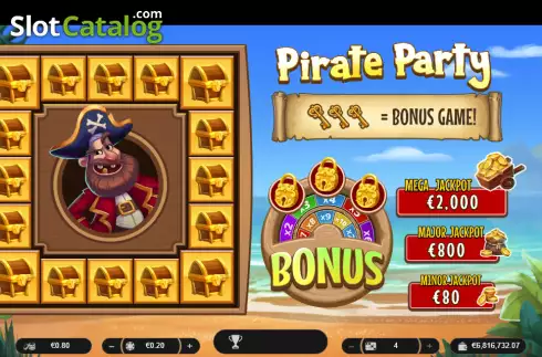 Скрин2. Pirate Party (Spinoro) слот