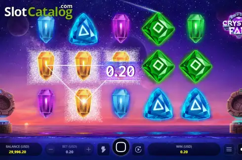 Скрин3. Crystal Fall слот