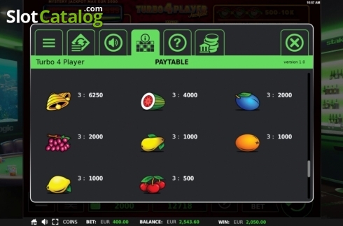 Скрин7. Turbo 4 Player слот