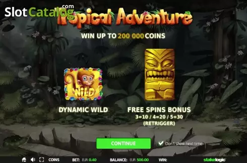 Скрин2. Tropical Adventure слот