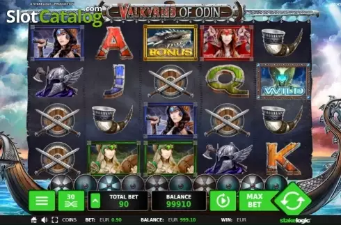 Скрин3. Valkyries of Odin слот