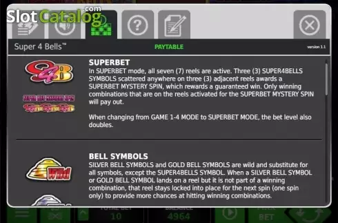 Скрин5. Super 4 Bells слот