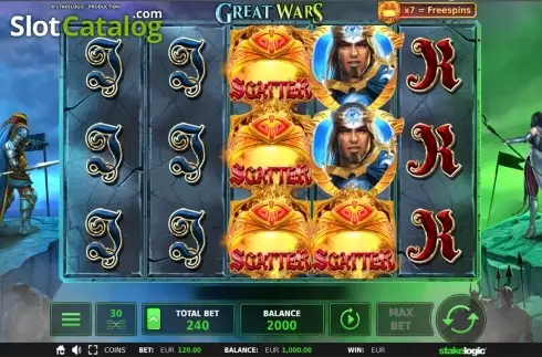 Скрин2. Great Wars слот