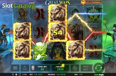 Скрин3. Great Wars слот