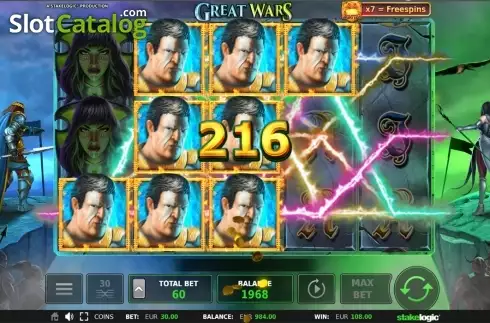 Скрин5. Great Wars слот