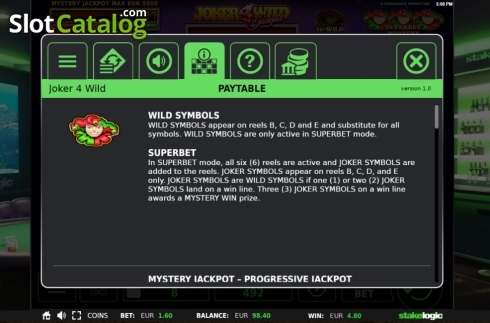 Скрин5. Joker 4 Wild слот