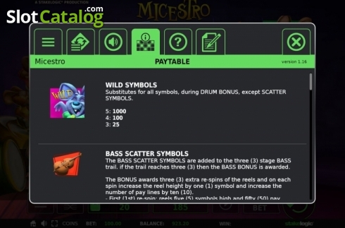 Скрин9. Micestro слот
