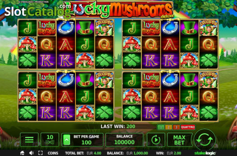 Скрин9. Lucky Mushrooms Deluxe слот