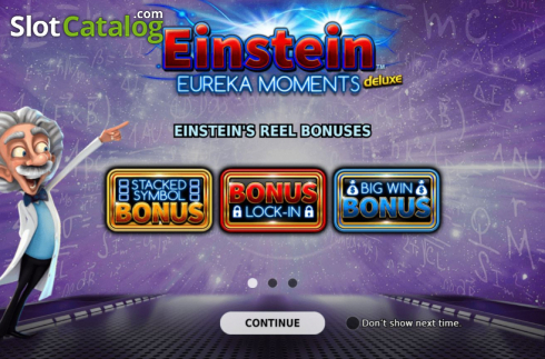 Скрин2. Einstein Eureka Moments Deluxe слот