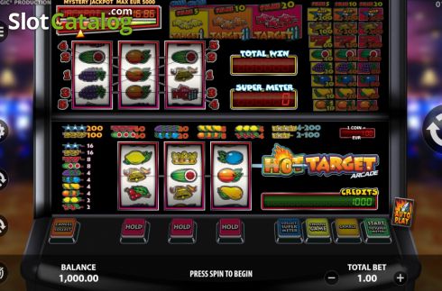 Скрин3. Hot Target Arcade слот