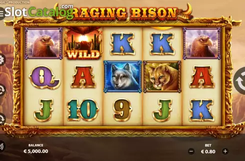 Скрин3. Raging Bison (StakeLogic) слот