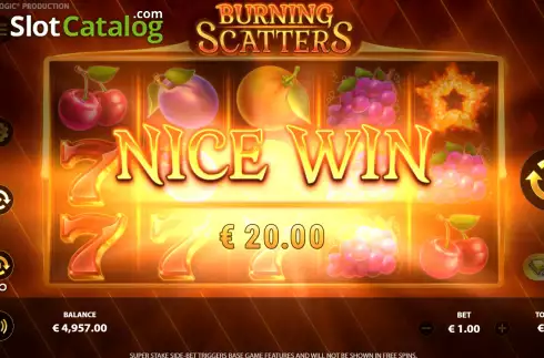 Скрин4. Burning Scatters слот