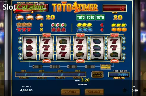 Скрин4. Toto4Timer слот