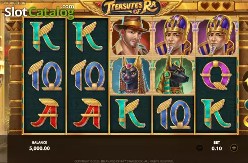 Скрин3. Treasures of Ra слот