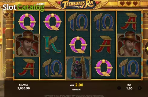 Скрин4. Treasures of Ra слот
