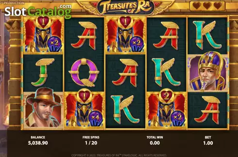 Скрин7. Treasures of Ra слот