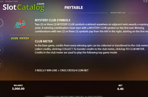 Скрин3. Mystery Game Arcade слот