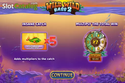 Скрин2. Wild Wild Bass 2 слот