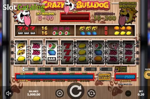 Скрин2. Crazy Bulldog слот