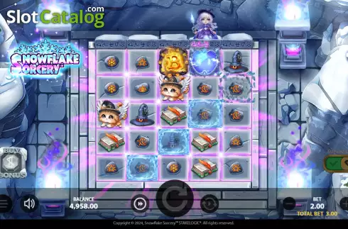 Скрин3. Snowflake Sorcery слот